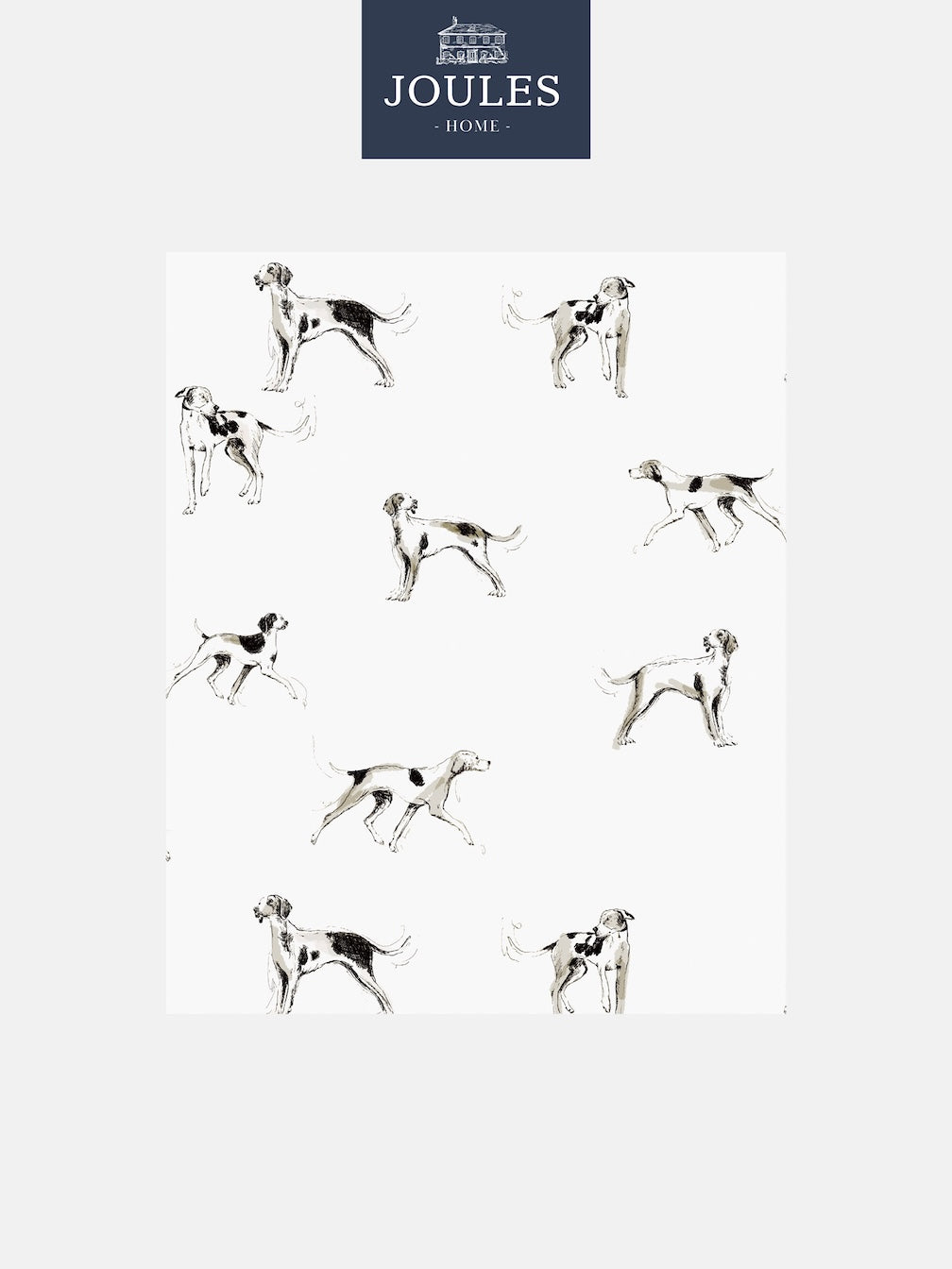 Joules Sketchy Dogs Crème Wallpaper