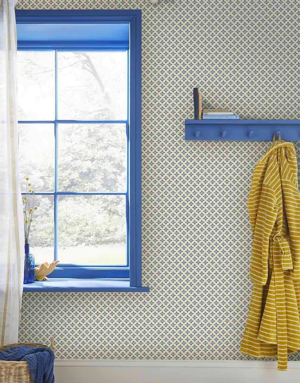 Joules Beckett Star Coast Blue Wallpaper