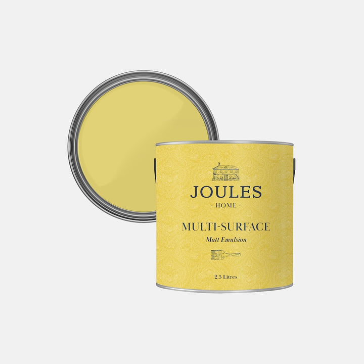Joules Cornish Sun Yellow Multi Surface Matt Emulsion Paint 2.5L
