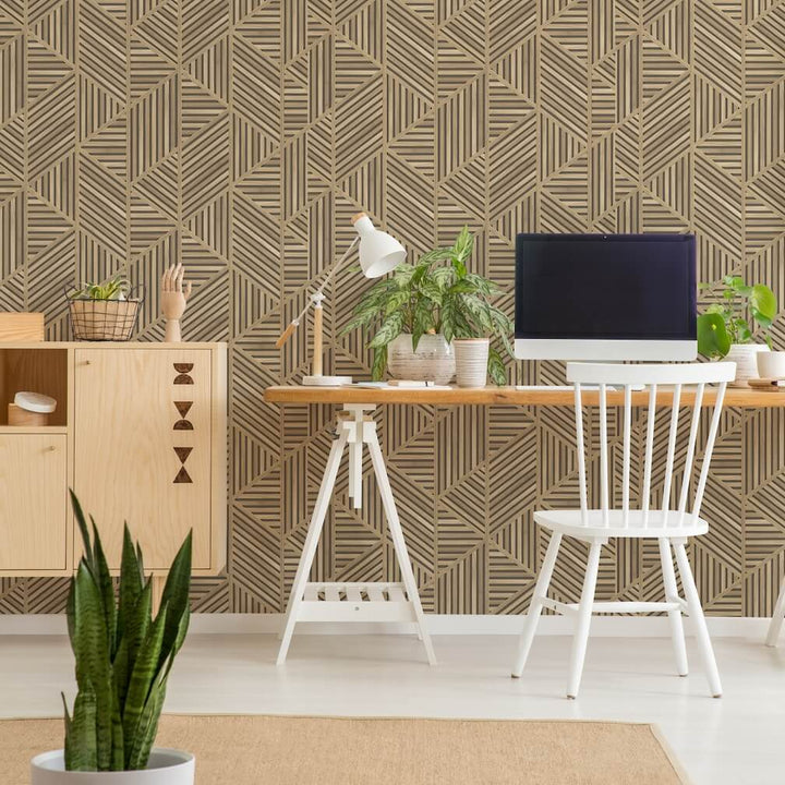 Superfresco Easy Scandi Slat Panel Wallpaper