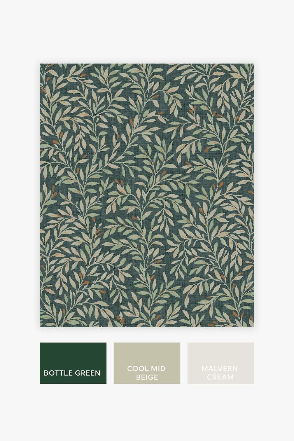 Next Ditsy Leaf Emerald Wallpaper