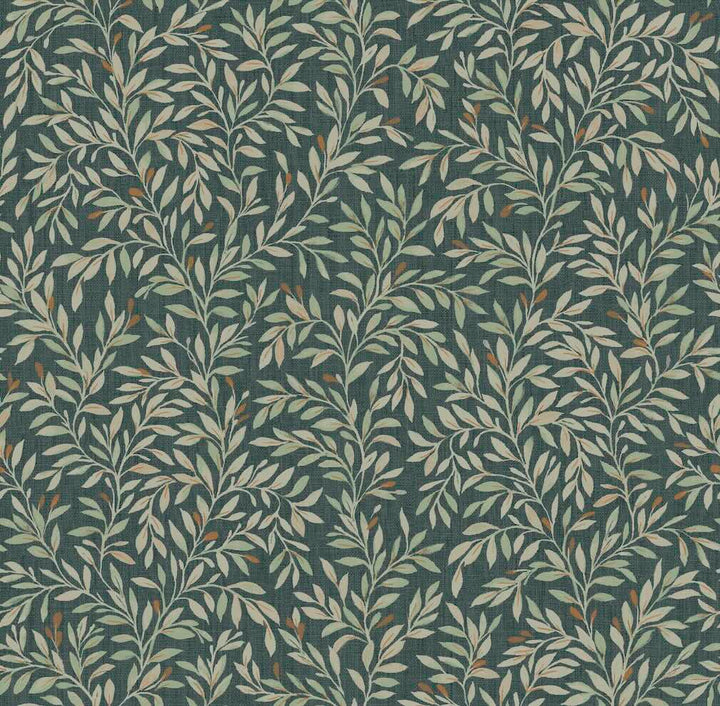 Next Ditsy Leaf Emerald Wallpaper
