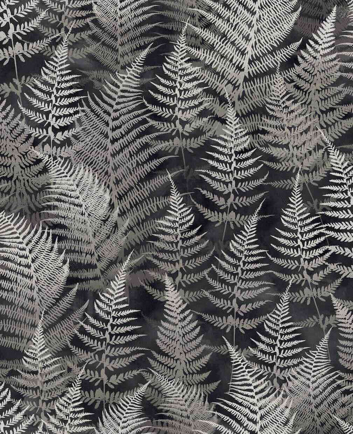 Clarissa Hulse Woodland Fern Charcoal Wallpaper