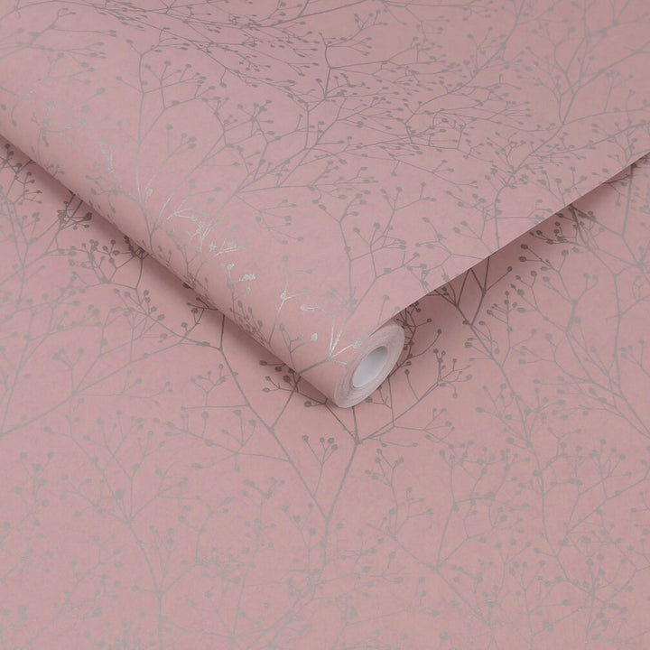 Clarissa Hulse Gypsophila Shell & Rose Gold Wallpaper