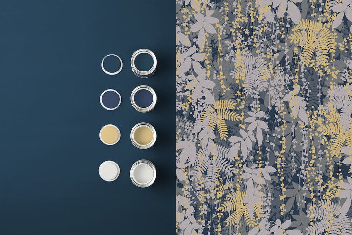Clarissa Hulse Canopy French Navy Wallpaper