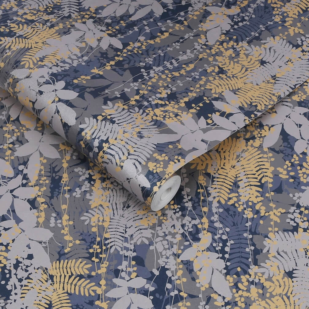 Clarissa Hulse Canopy French Navy Wallpaper