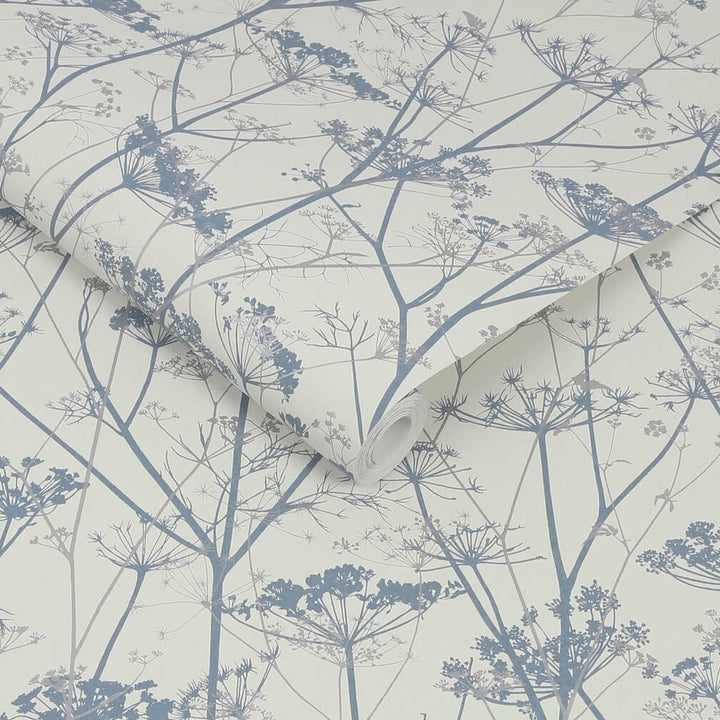 Clarissa Hulse Wild Chervil Dove & Silver Wallpaper