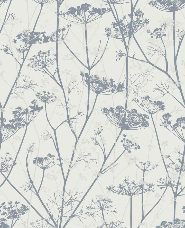 Clarissa Hulse Wild Chervil Dove & Silver Wallpaper