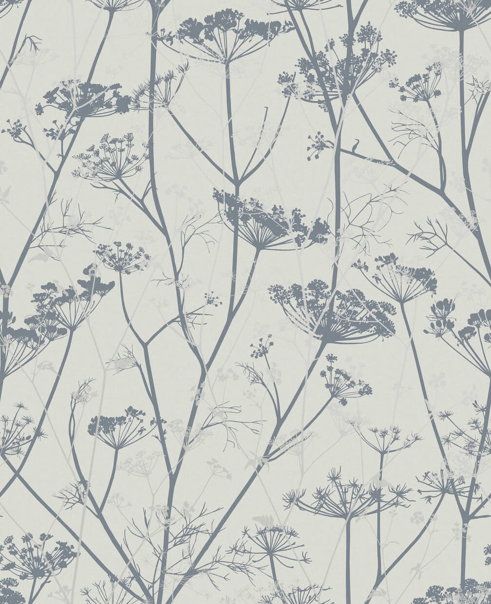 Clarissa Hulse Wild Chervil Dove & Silver Wallpaper