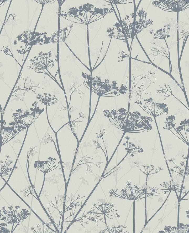 Clarissa Hulse Wild Chervil Dove & Silver Wallpaper