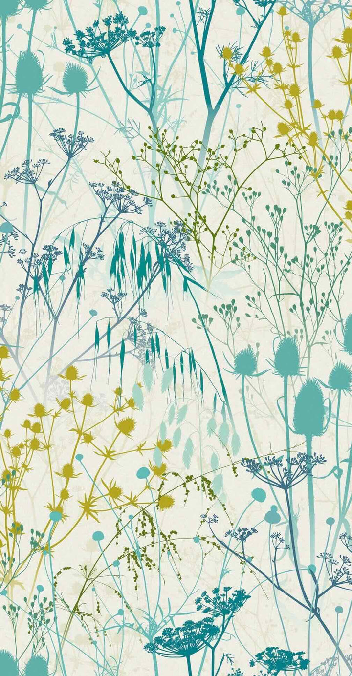 Clarissa Hulse Summer Border Verdigris Wallpaper