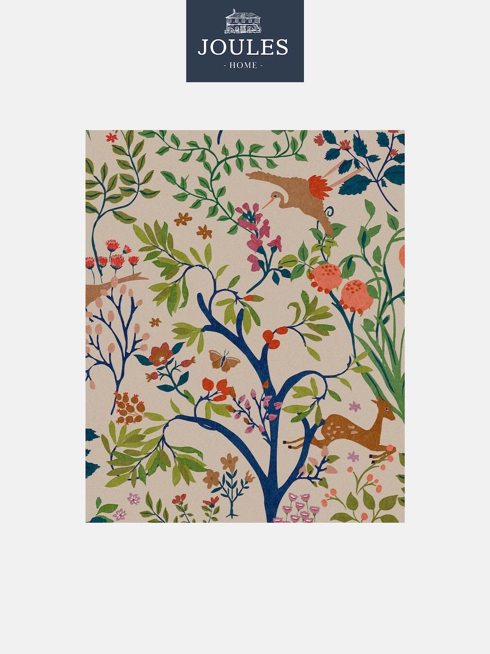 Joules Enchanted Woodland Antique Creme wallpaper