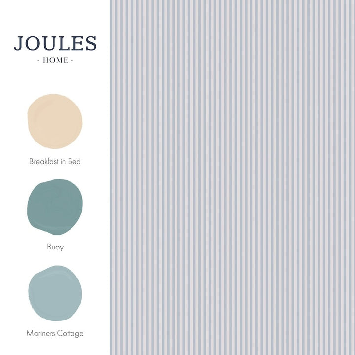Joules Country Critters Ticking Stripe Blue wallpaper