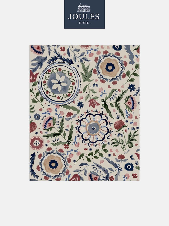 Joules Festival Flowers Antique White Wallpaper