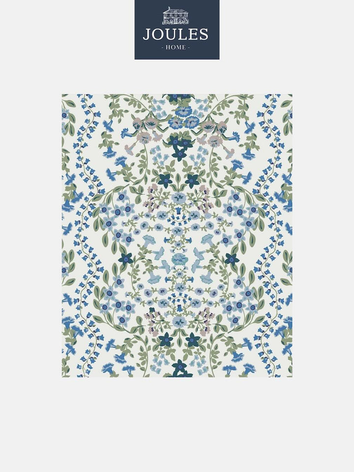 Joules Symmetrical Trellis Ditsy Creme Wallpaper