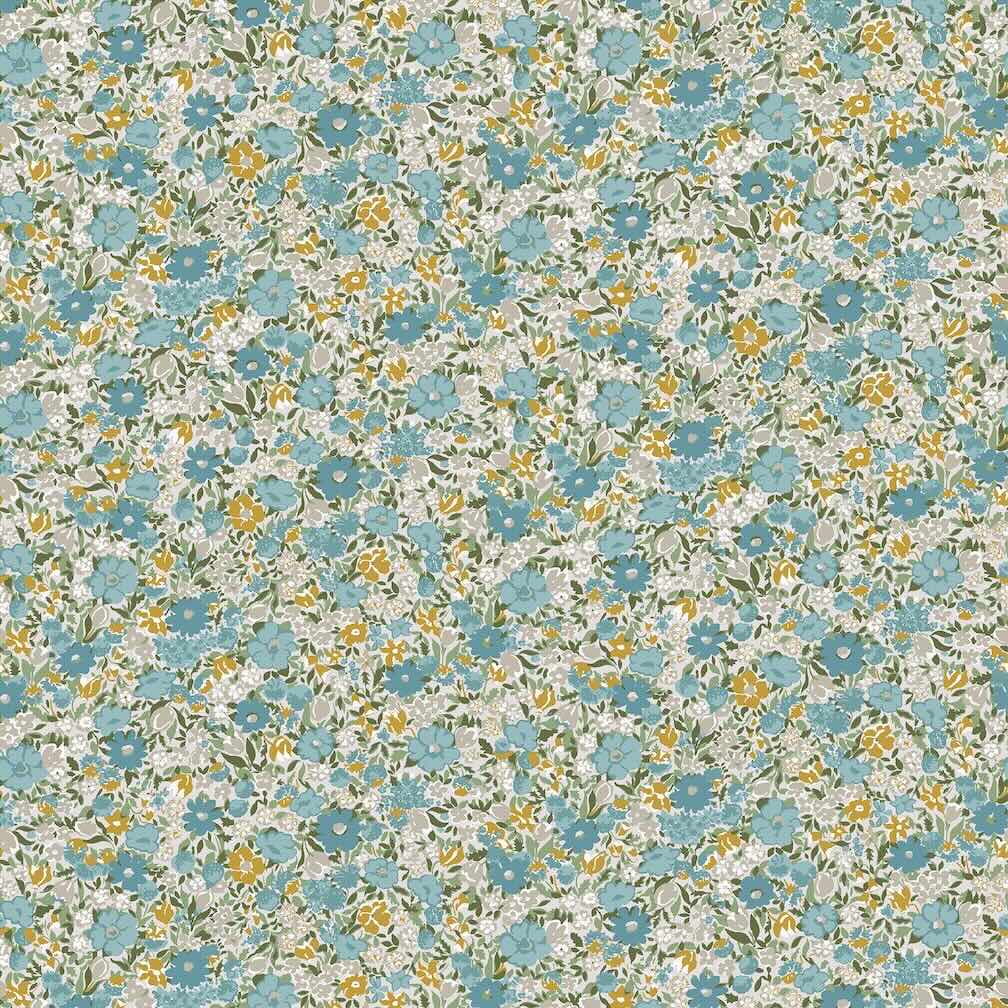 Laura Ashley Loveston Newport Blue Wallpaper