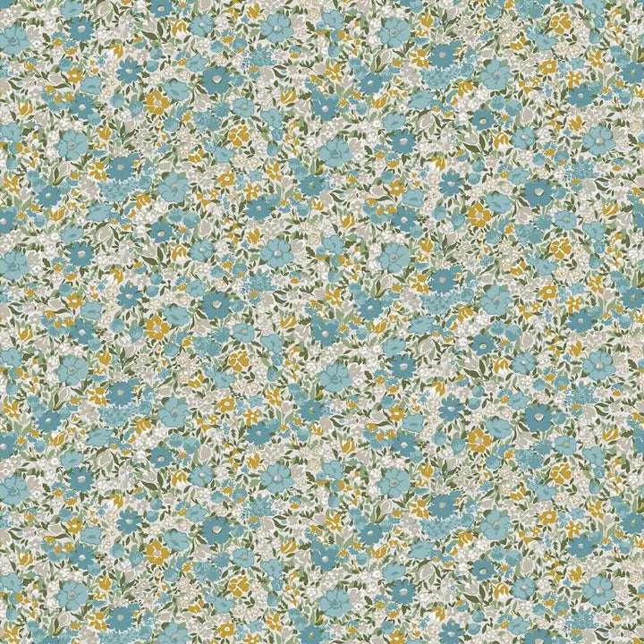 Laura Ashley Loveston Newport Blue Wallpaper