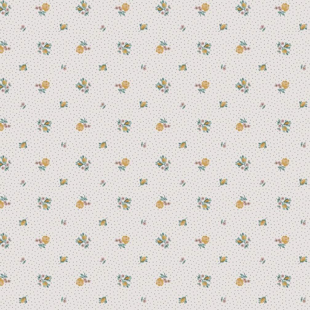 Laura Ashley Claudia's Friend Pale Ochre Yellow Wallpaper