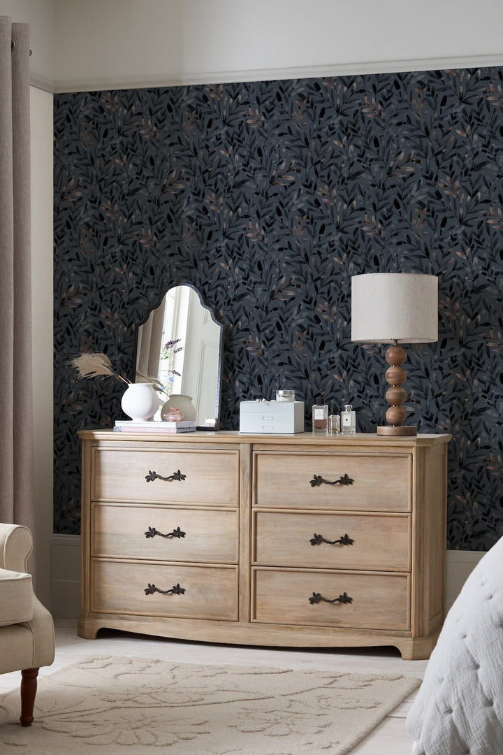 Next Natural Rustic Blue Wallpaper