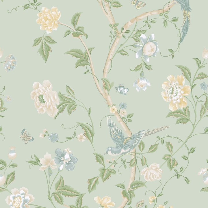Laura Ashley Summer Palace Eau De Nil Wallpaper