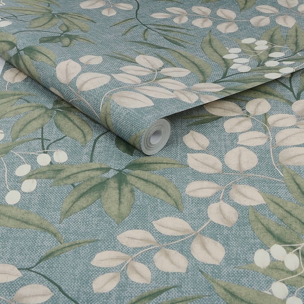 Superfresco Easy Persephone Duck Egg Wallpaper