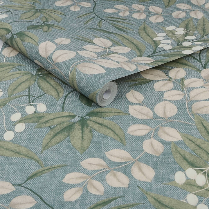 Superfresco Easy Persephone Duck Egg Wallpaper