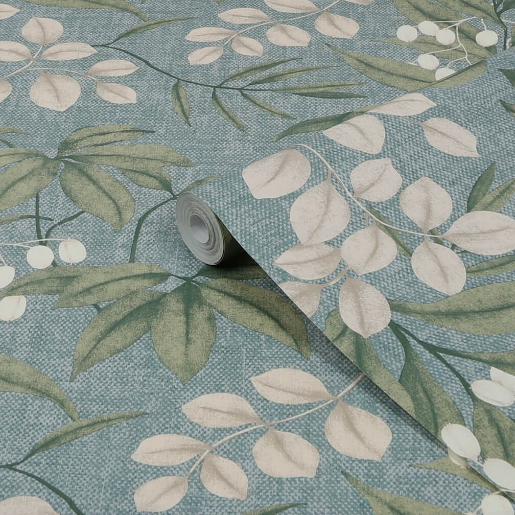 Superfresco Easy Persephone Duck Egg Wallpaper