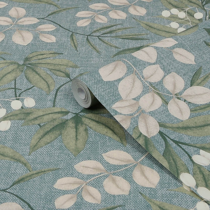 Superfresco Easy Persephone Duck Egg Wallpaper