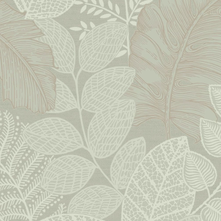 Superfresco Easy Scattered Leaves Sage Green Wallpaper