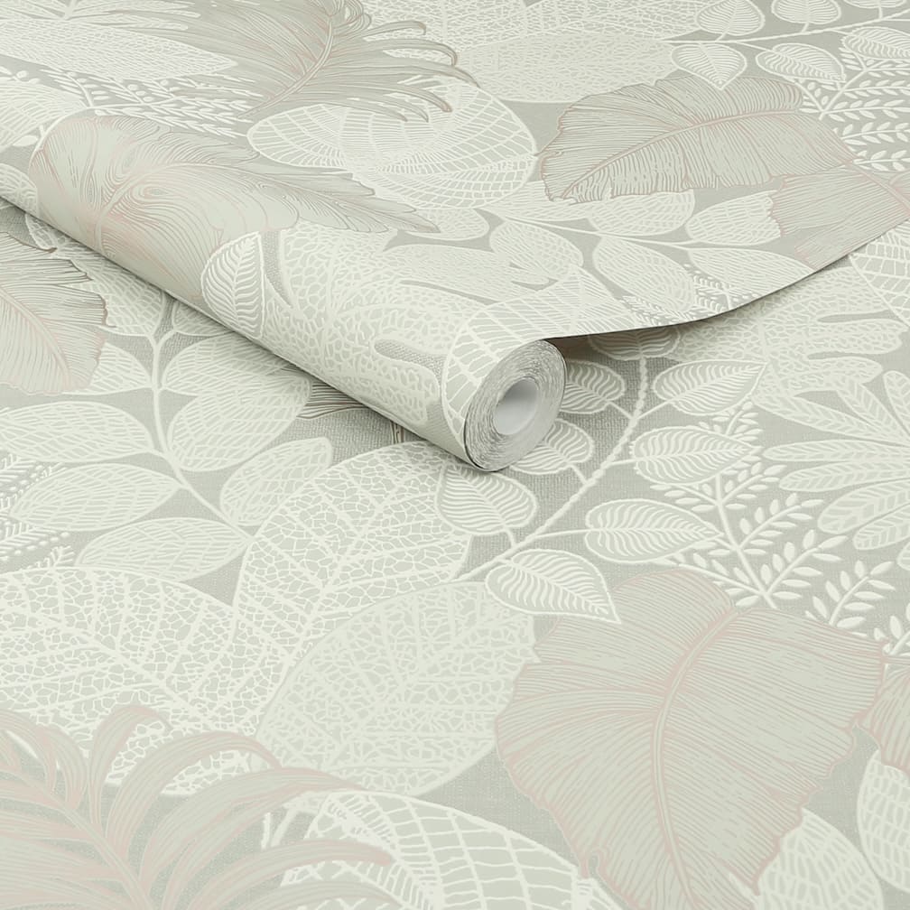 Superfresco Easy Scattered Leaves Sage Green Wallpaper