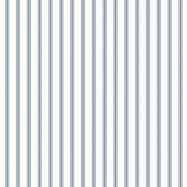 Laura Ashley Farnworth Stripe Smoke Blue Wallpaper