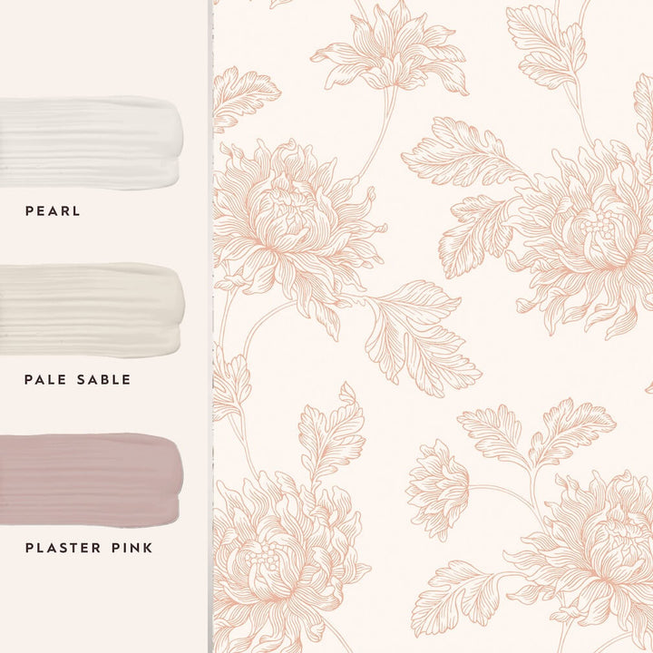 Laura Ashley Stratton Plaster Pink Wallpaper