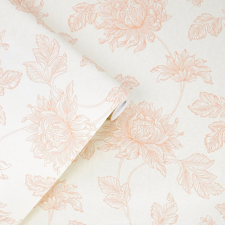 Laura Ashley Stratton Plaster Pink Wallpaper
