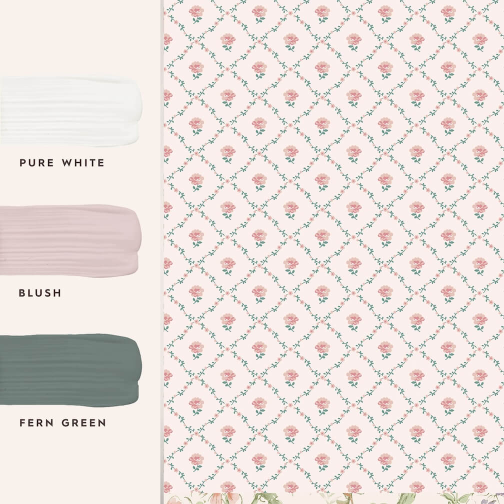 Laura Ashley Kate Coral Pink Wallpaper
