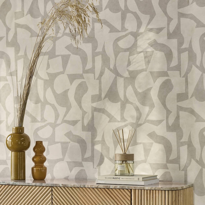 Next Soft Minimal Geo Neutral Wallpaper