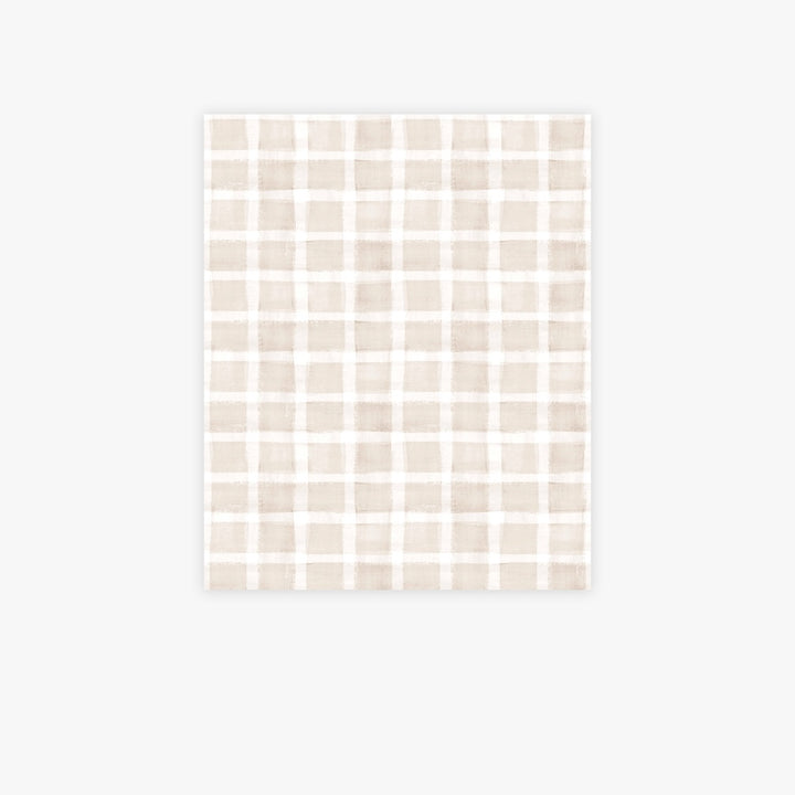 Next Gingham Natural Wallpaper