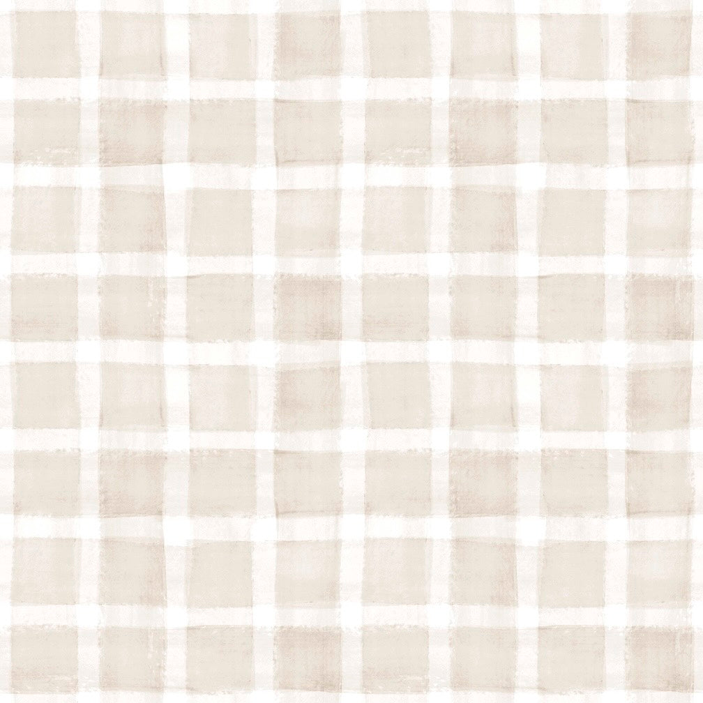 Next Gingham Natural Wallpaper