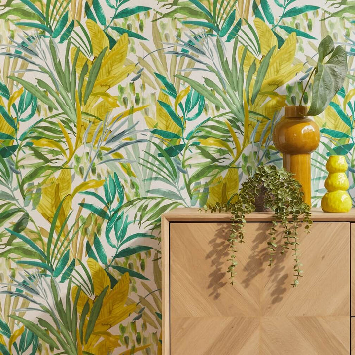 Next Wonderland Jungle Leaves Wallpaper