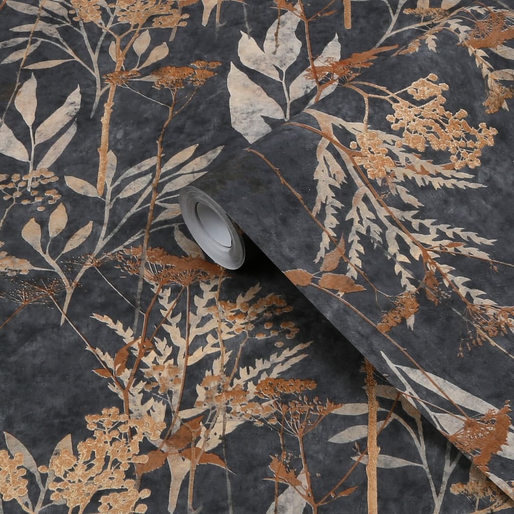 Superfresco Easy Solstice Black Gold Wallpaper