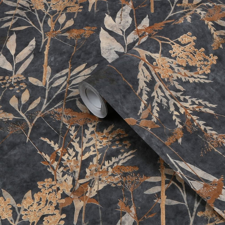 Superfresco Easy Solstice Black Gold Wallpaper