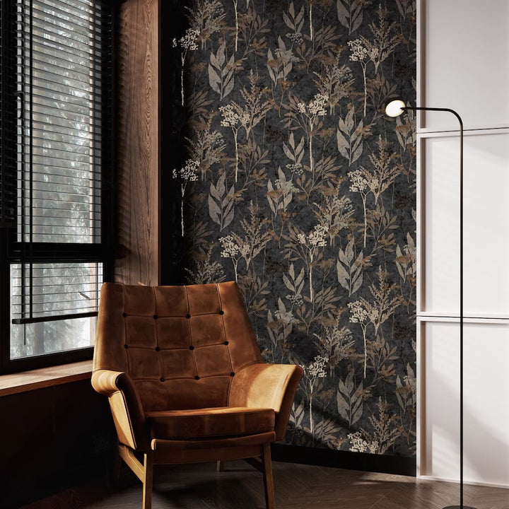Superfresco Easy Solstice Black Gold Wallpaper
