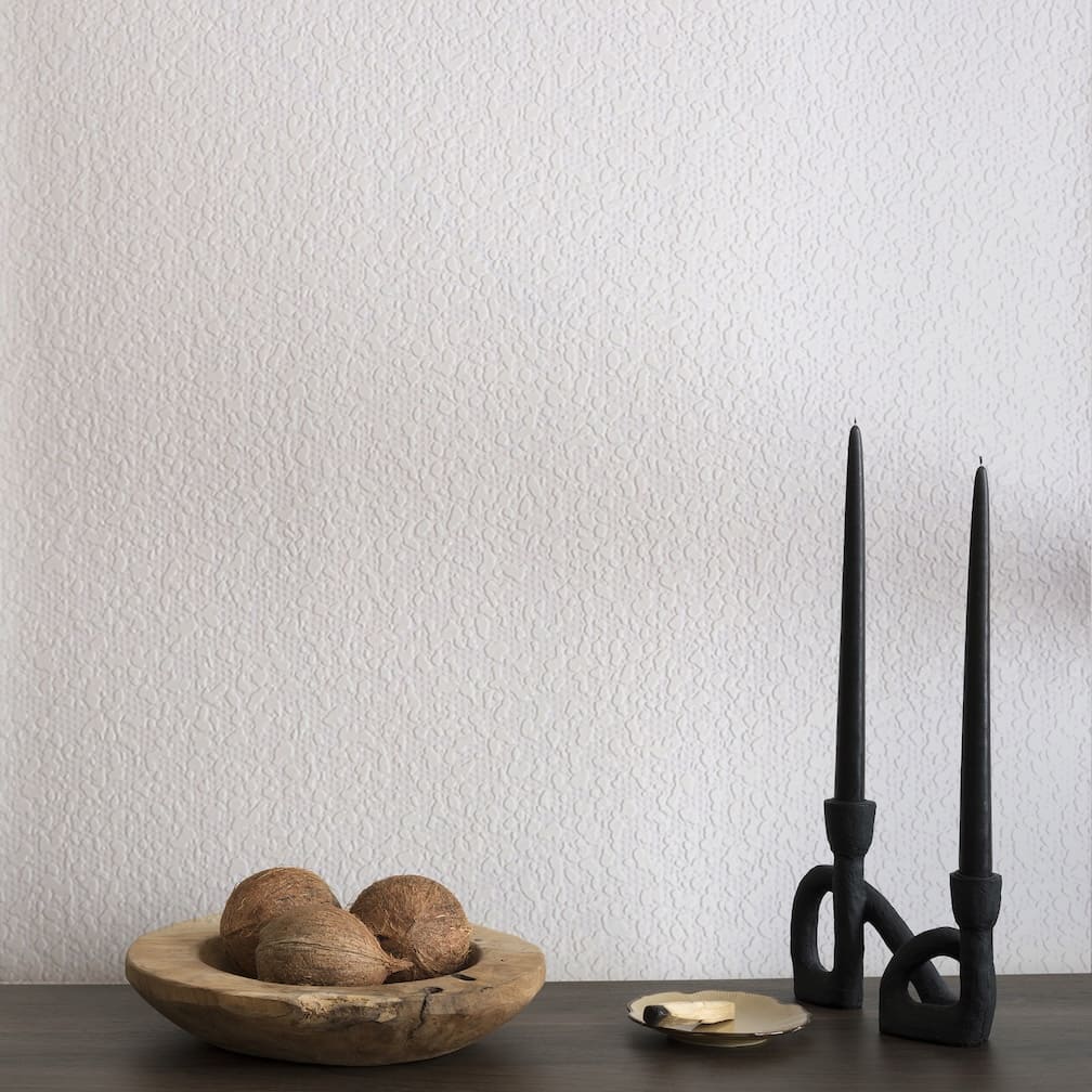 Superfresco White Paintable Boucle Wallpaper