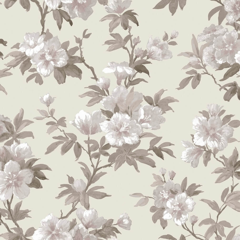 Laura Ashley Rosamund Natural Wallpaper