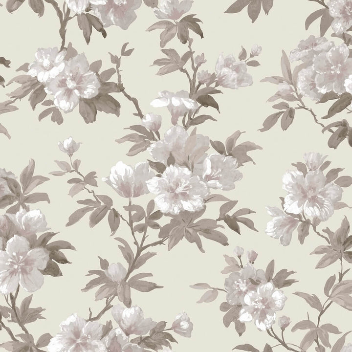 Laura Ashley Rosamund Natural Wallpaper
