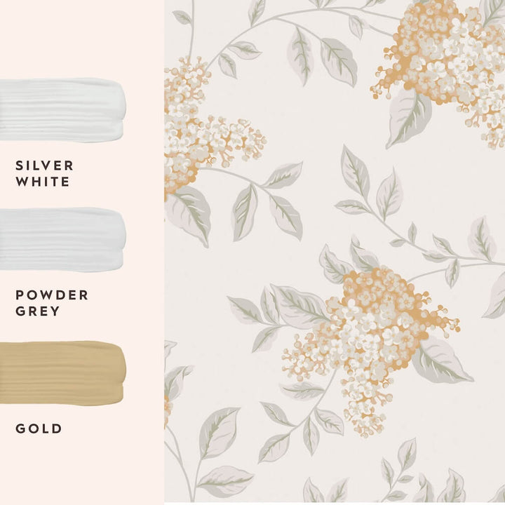 Laura Ashley Portland Apricot Wallpaper