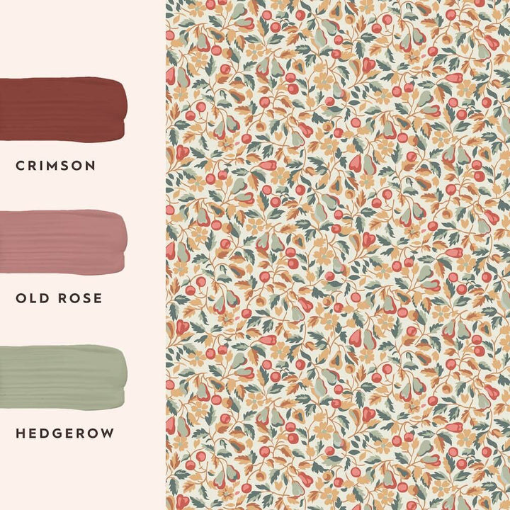 Laura Ashley Devrons Grove Terracotta Wallpaper