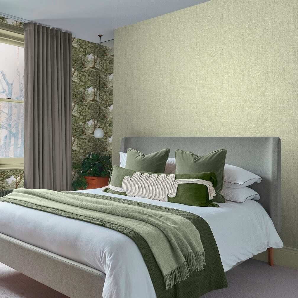 Graham & Brown Albion Texture Sage Wallpaper