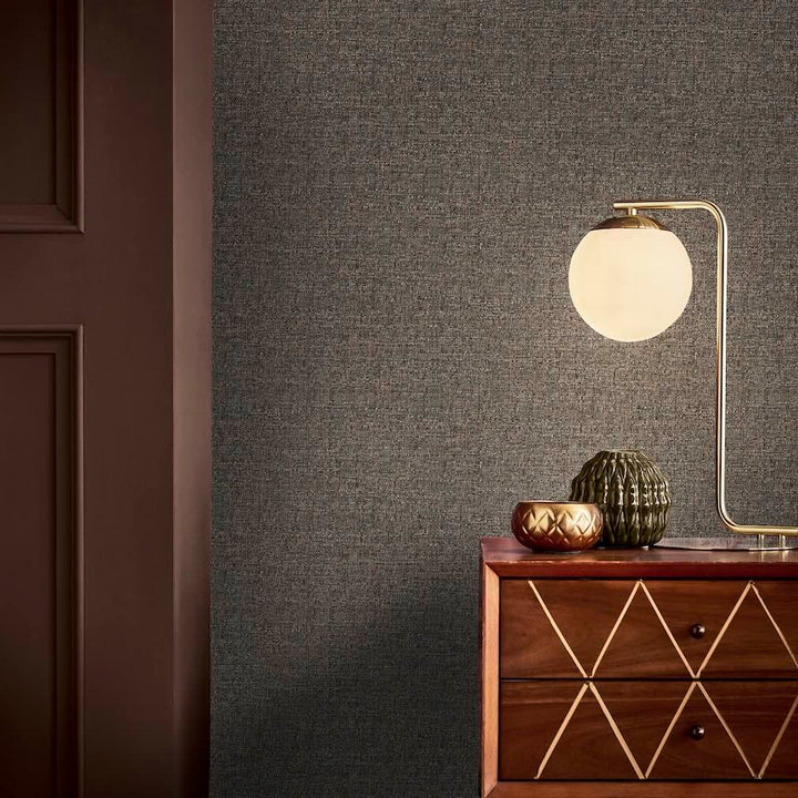 Graham & Brown Albion Texture Chocolate Wallpaper