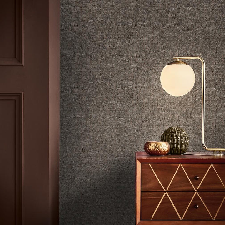 Graham & Brown Albion Texture Chocolate Wallpaper