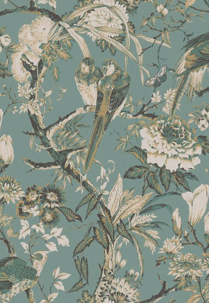 Graham & Brown Perrow Duck Egg Wallpaper
